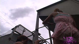 Wild Public Flashing Adventures with Two Hotties