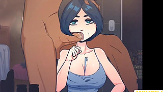 Short Haired Girl Gets Face Fucked When Time Is Stopped HD