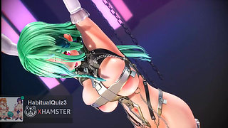 mmd r18 Annelitta Bass Knight bdsm want to fuck anal big tits 3d hentai sex fuck hard dildo