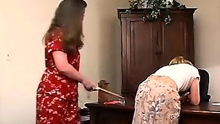 Kinky amateur lesbian spanking party