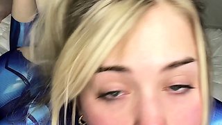 valeriewhitebby - Samus fucks dildo until she cums -