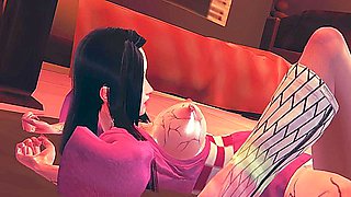 Nezuko And Shinobu In Full Lesbian Action - 3d Full Animation - Car Toon