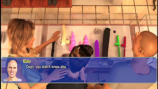 The office wife #21 - Stacy gave Marcus a hand job and sucked off the cum