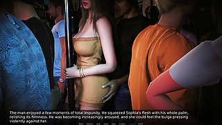 Awam Sofia Real Fuck Edition - Sidestory: Sofia Dresses Like a Total Whore on the Crowded Train, and Gets Fucked