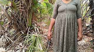 College Teacher Wet Pussy Romance in Forest Outdoor