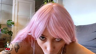 Anime girl begging for my dick Halloween edition