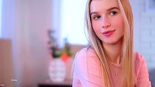 Blonde teen Sierras first erotic masturbation video