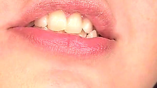 Up Close Gummy Bear Eating: Mouth Fetish