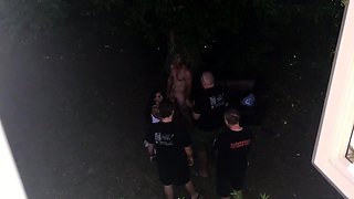 Liza Del Sierra have hardcore group sex outdoor