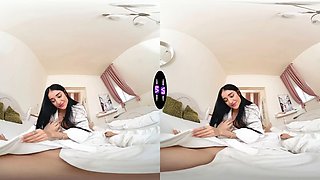 Spa babe ara mix takes facial cumshot then hauls him to the pool - tmwvrnet