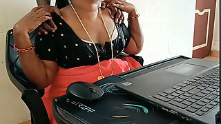 Step-stepbrother Sucked My Boobs During Online Interview