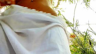 Amateur Bambi masturbating in her sexy lingerie