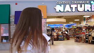 Flashing amateur babes doggystyling in a club