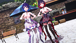 Multiplayer Masterpieces [mmd] Big Duck, Glory, Miku - Thumbs up, Dance Party, Orgy, Sexy Uniforms, Striptease, Korean Dance