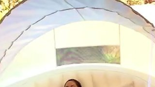 Mia Isabella Outdoor Masturbation At The Pool