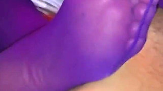 He Tore the Purple Nylon Tights on His Stepmom