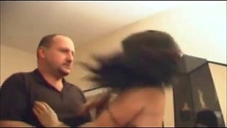 Czech Angry Dad punished his naughty daughter