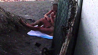 Flashing My Cock in Front of My Stepdaughter in a Beach and She Helps Me Cumshot in Front of Everyone