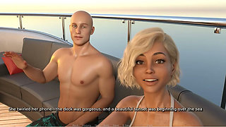 My Hotwife - Gameplay - Roleplay - Wife Fucked in Yacht by BBC and Pussy Double Penetrated by Two Cocks