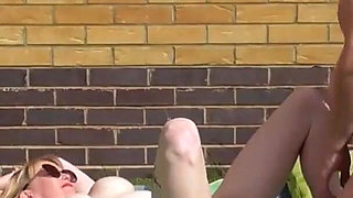 At home with the Creampies and Mackenzie in the garden
