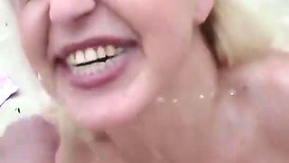 German Blonde Loves Outdoor Piss Games