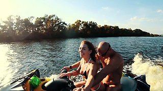 Russian redhead babe ashley hardcore creampie sex on Couch