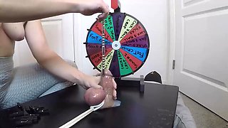 She Jams a 30cm Study All the Way Into His Big Wood - Frolicking BONDAGE & DISCIPLINE Roulette