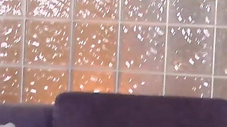 A Very Hot MILF Whore in Sexiest Black Fishnet Stockings Riding My Big Cock