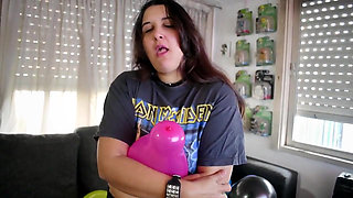 Metal Girl Pop All Balloons Before Party - Bunny Looner lowres