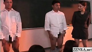 Subtitled CFNM bottomless Japan students school teasing