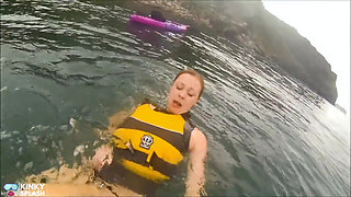 Open Water Kayak Disaster for Non Swimmer - Saved by Lifejacket