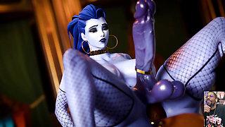 Large Transgender Cock Widowmaker Riding Pharah's Cock, Widowmaker Dildo Ass Fucking