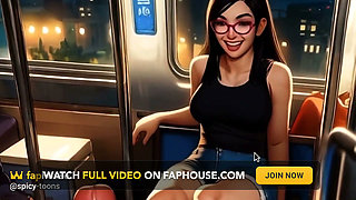 Lin Plays Footsie on the Train