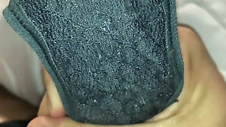 Imagine if she wore this cummed panties throughout the day