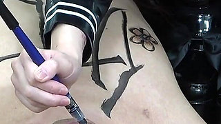 Female Students Hold Power University, Human Chairs, Tied up with Ropes, Body Graffiti, Tickling, They Treat Men Like Toys