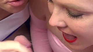 Victoria and Kyla Give Logan an Oral Treat
