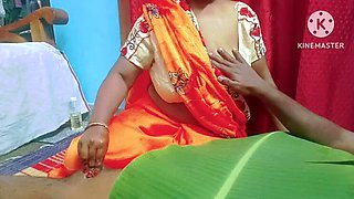 Indian Lady Doctor Gives Horny Patient a Sensual Oil Handjob - Tamil Audio & Loud Moaning