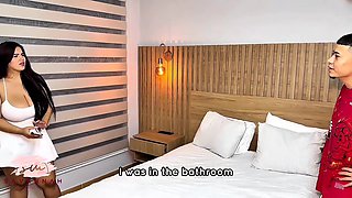 Cheating Wife has wild sex with her young stepson to keep a secret from her - Savannah Watson - Big tits