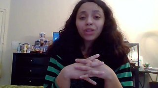 Emo teen Becka solo webcam masturbation