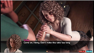 Treasure of Nadia - Gameplay - MILF Anal Dildo Masturbation and Striptease - Teen Blowjob and Eating Cum