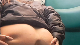 Peeing in a Portaloo at Festival