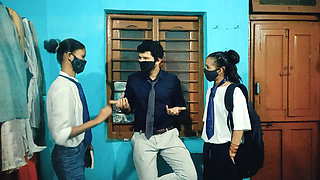 Real School Friends Preeti and Ishu Fuck with Boyfriend BBC XXX video, Desi Indian School Friends sex video, Xxxx Hindi Audio