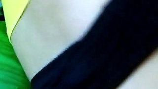 Blonde hot teen sucks strapon and gets fucked by her lesbian friend with it