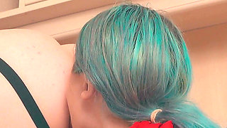 Kitchen Counter Strapon - Stepmom Catches Stepdaughter & Takes Over