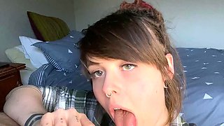 Cute amateur teen blowjob on sex dating webcam