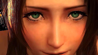 Aerith Xmas POV Cowgirl Ride - Final Fantasy 7 3D Animation