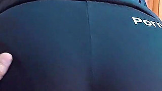 I Rubbed His Cock with My Tight Black Shorts and His Penis Started Leaking