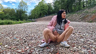 Outdoors Naked and Pissing in Public Compilation