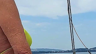 Granny Goes Swimming in a Sexy Swimsuit!