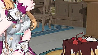 Genshin Impact- Escoffier’s Sweet Cake and Lustful Sex - 3D Hentai Animation